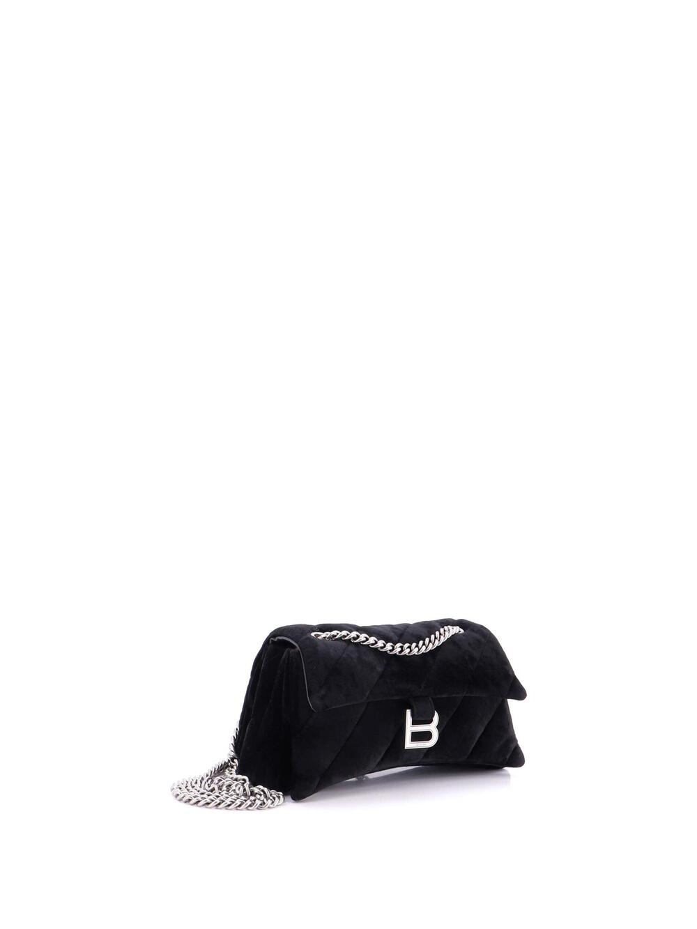 Balenciaga Crush Chain Flap Bag Quilted #266052B12B - Picture 2 of 6